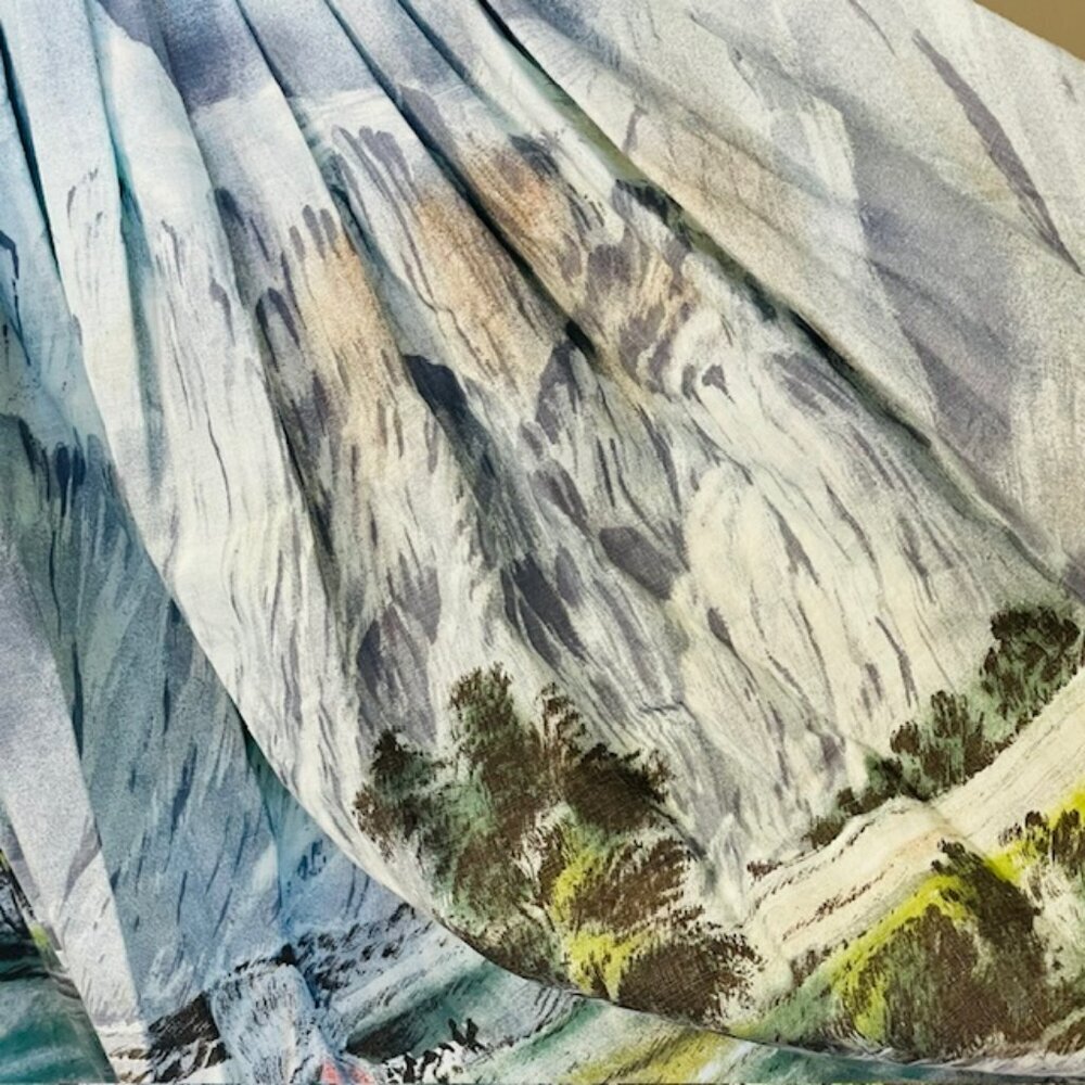 John Wolf Vintage 1950's Collectible Oregon Trail Novelty Pleated Skirt XXS - Picture 5 of 13